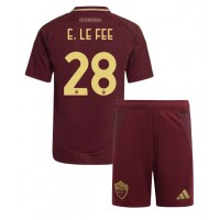 Maglia Calcio AS Roma Enzo Le Fee #28 Prima Divisa Bambino 2024-25 Manica Corta (+ pantaloncini)